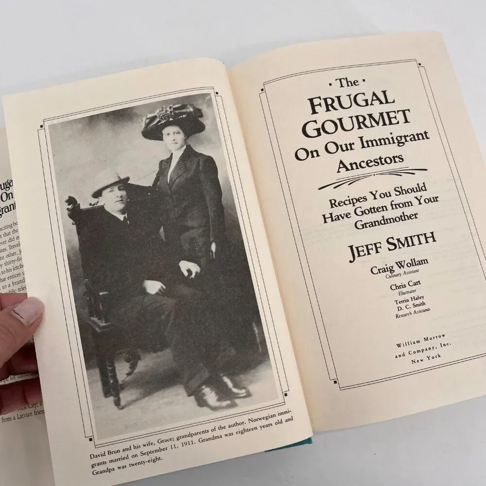 The Frugal Gourmet on Our Immigrant Ancestors Hardcover 1990